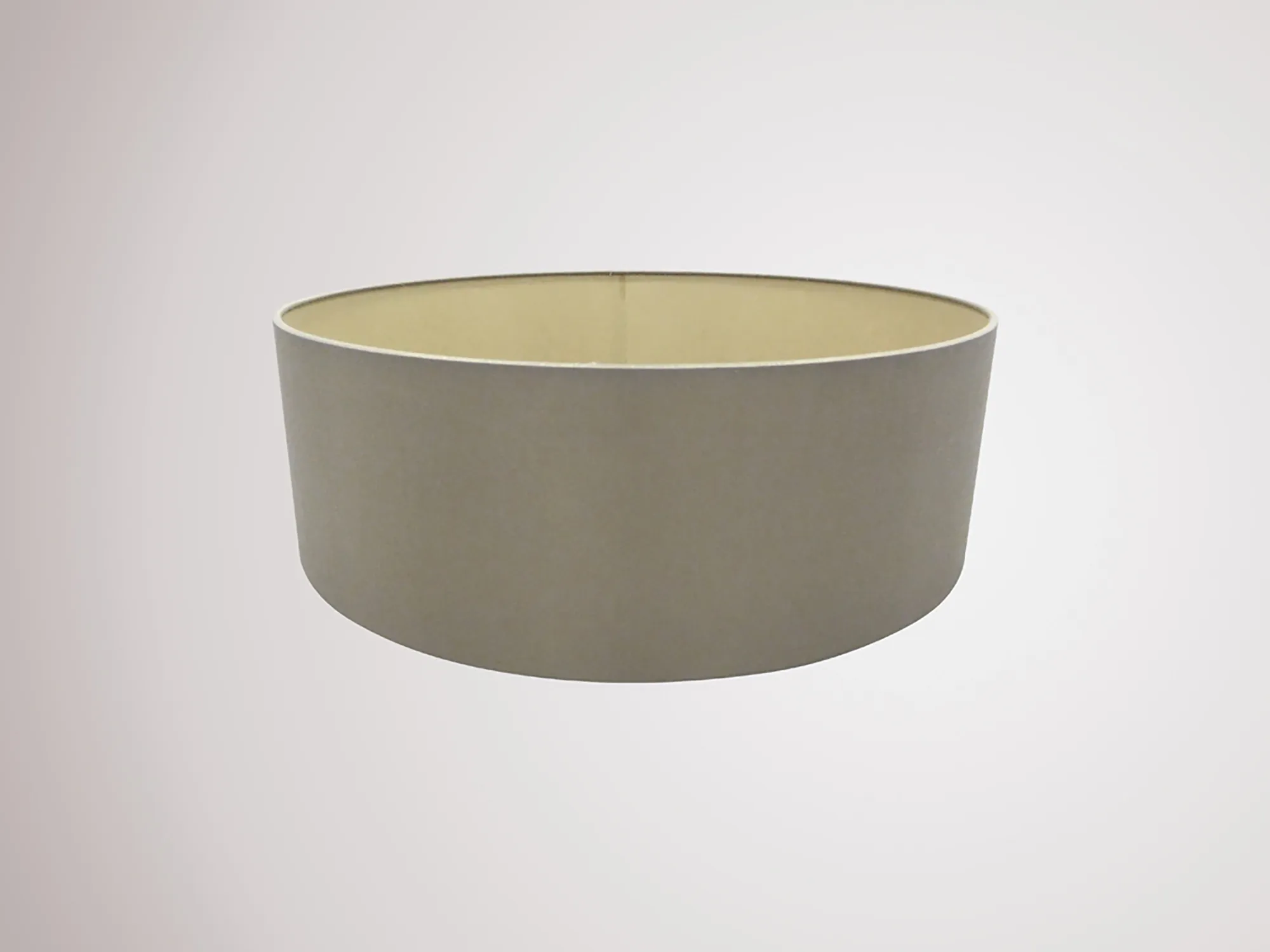 Serena 45cm Faux Silk Fabric Shade Taupe, Halo Gold D0316  Deco Serena
